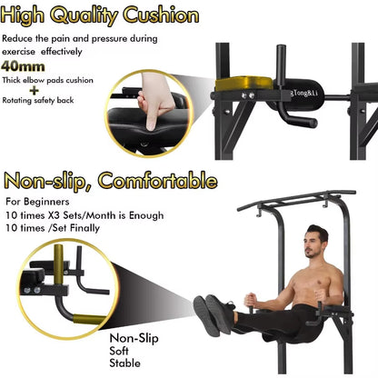 Power Tower Pull up Bar Dip Station/Stand for Home Gym Strength Training Workout Equipment