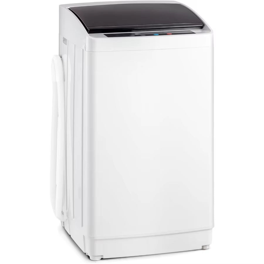 17.8LBS Portable Fullautomatic Electric Washing Machine with Stainless Steel Drum Compact Washer and Spin Dryer Combo Featuring