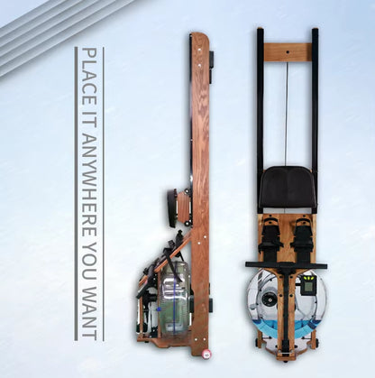 Heavy Duty Exercise Fitness Equipment Water Rowing Machine with Wood Frame Gym Equipment