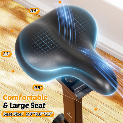 Exercise Bike Indoor Cycling Bike with 300Lbs Big Seat Cushion for Home Cardio Leg Workout