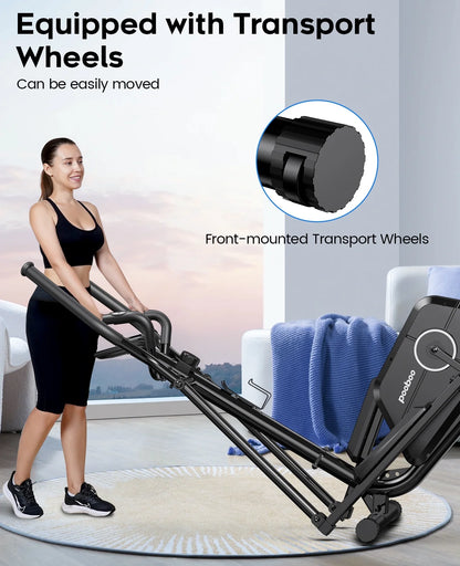 Silent Magnetic Elliptical Bike Stationary Exercise Machine for Home Gym Cardio Workout 250Lb