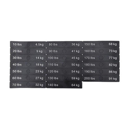 Weight Stack Labels Weight Identification Classification for Gym Equipment Sporting Goods Strength Training Machine Attachments
