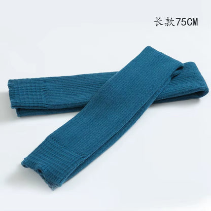 Adult Ballet Leg Warmers Teenager Yoga Knee Pad Latin Lengthen Girls Boot Socks Knitted Leg Warmers for Children 75CM