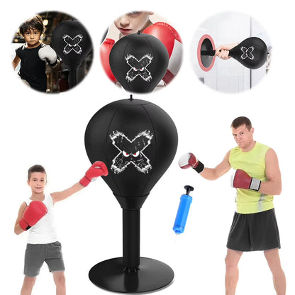 Desktop Punching Bag Boxing Training Punching Bag with Suction Cup Desk Boxing Punch Ball Portable Speed Bag for Kids Adults