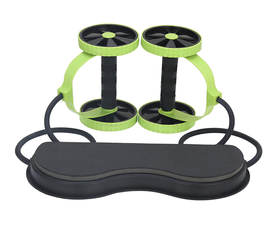 Ab Roller Home Fitness Equipment with Resistance Bands