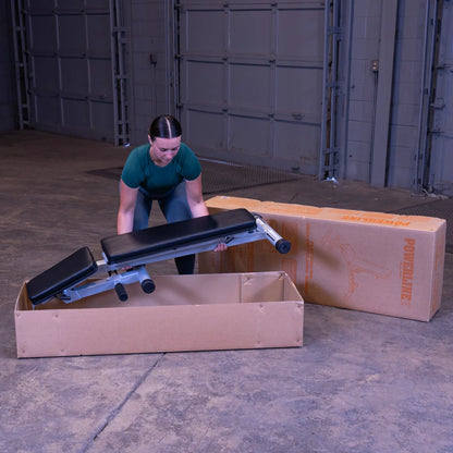 PFID125X Powerline Flat Folding Home Gym Workout Multi-Bench Press