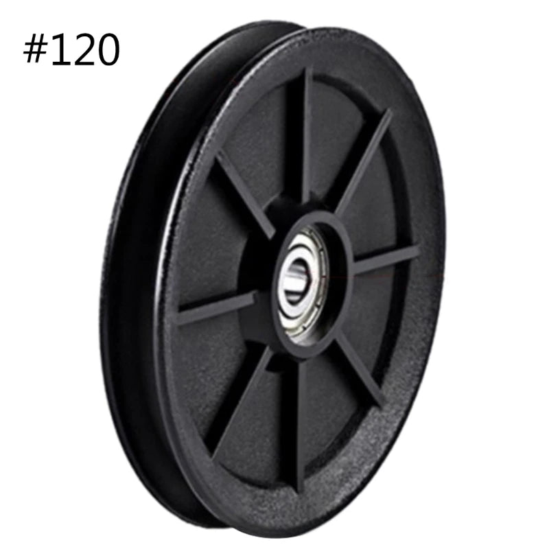 1Pc Nylon Bearing Pulley Wheel round Fitness Pulley Wheel Bearing Replacements Gym Equipment Parts for Fitness Equipment