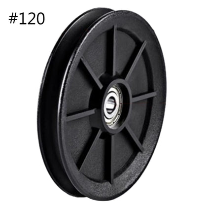 1Pc Nylon Bearing Pulley Wheel round Fitness Pulley Wheel Bearing Replacements Gym Equipment Parts for Fitness Equipment