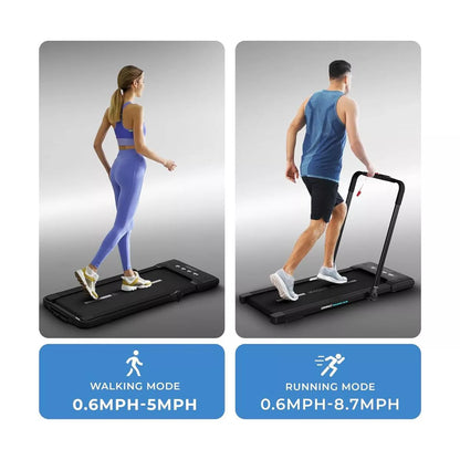 Serenelife Foldable Motorized Treadmill SLFOLD20 - Portable Home Gym Fitness Equipment
