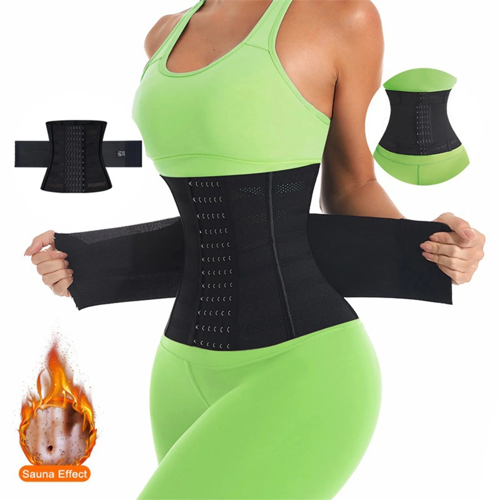 Women'S Waist Trainer, Breathable Elastic Corset Waist, Corset for Everyday Shapewear, Tummy Control Body Shaper with Adjustable Hooks (72-80Kg, Black)