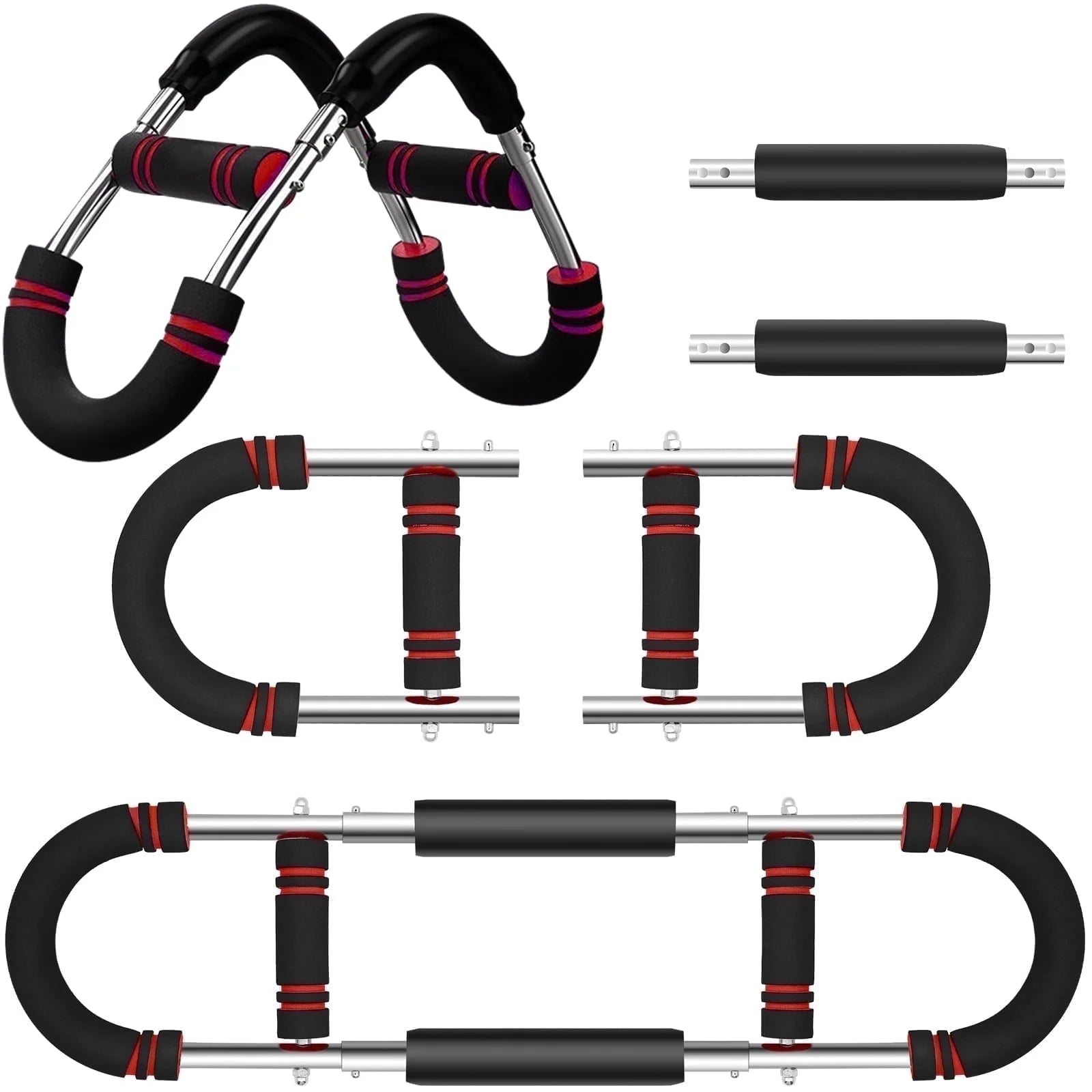 Twister Arm Trainer, 66-110Lb Adjustable Chest Workout Equipment, Chest Trainer for Men, Portable Detachable Spring Resistance Home Fitness Equipment for Enhancing Upper Body Muscle, Red