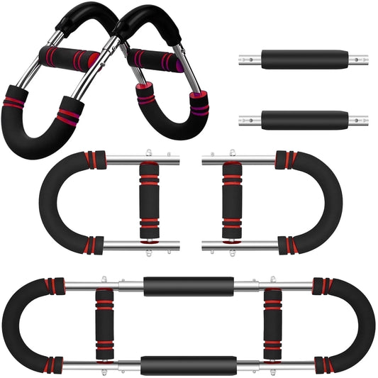 Twister Arm Trainer, 66-110Lb Adjustable Chest Workout Equipment, Chest Trainer for Men, Portable Detachable Spring Resistance Home Fitness Equipment for Enhancing Upper Body Muscle, Red