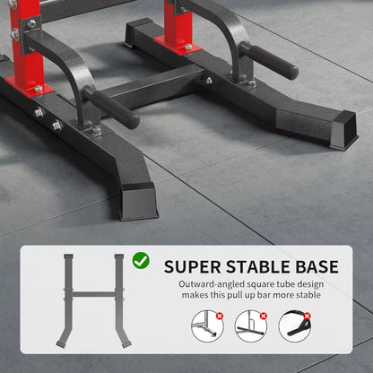 Multi-Function Power Tower Pull up Bar Station Pull up Dip Station for Home Gym 10-Level Adjustable Height Pull up Bar Stand Di