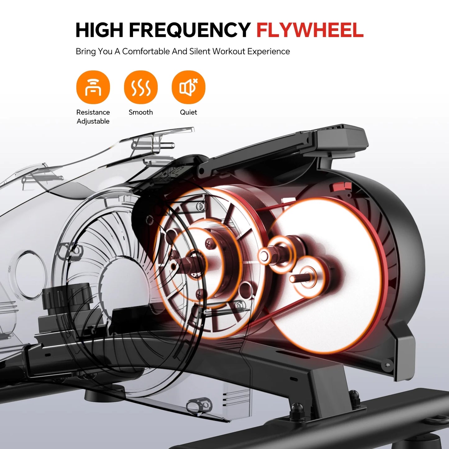 Mini Elliptical Machine under Desk Stepper Elliptical Trainer Portable Leated Foot Pedal Exerciser with Non-Slip Mat & 2 Resistance Bands for Seniors Physical Therapy