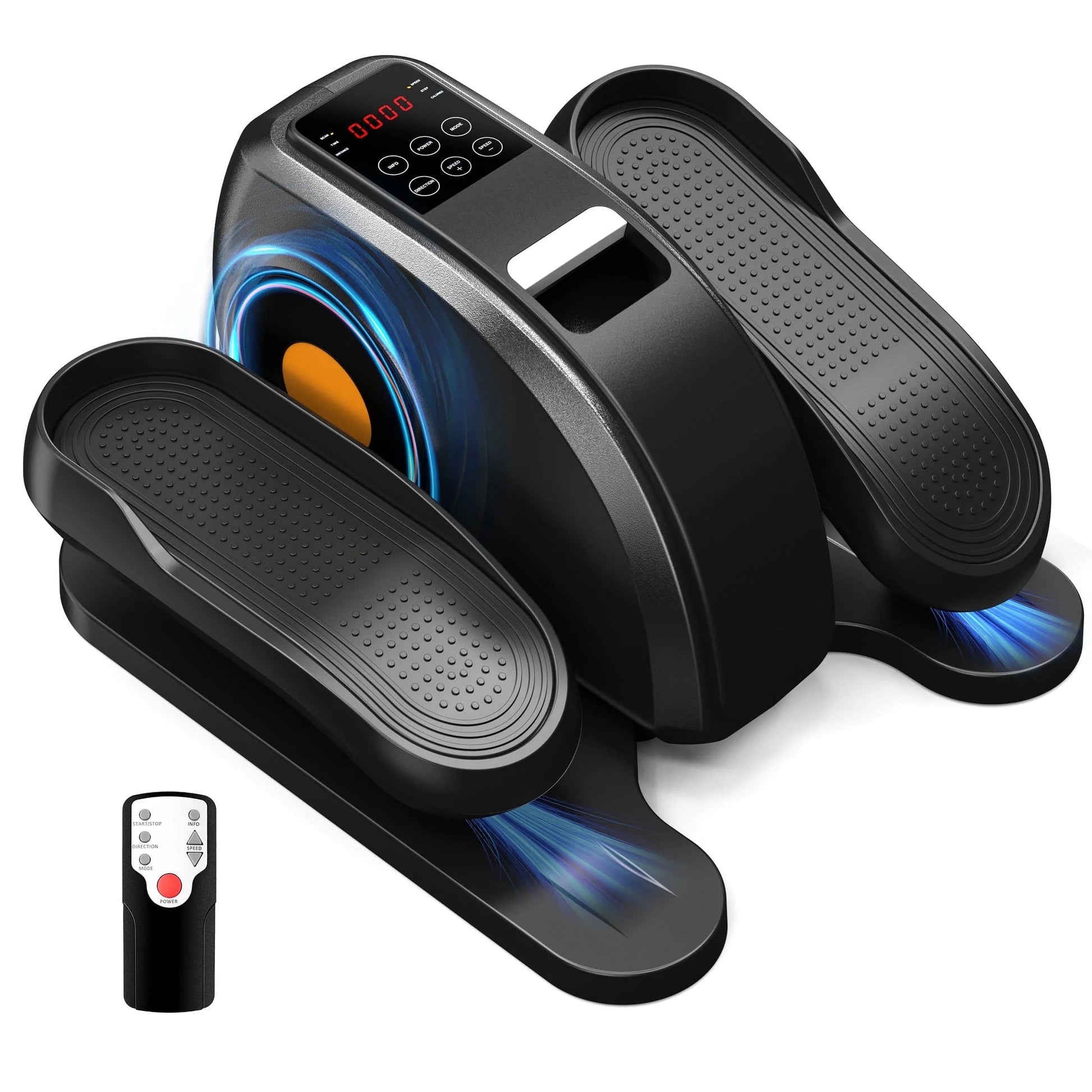 Under-Desk Elliptical Machine – Compact, Quiet & Portable Pedal Exerciser with Adjustable Speed, LED Display, Ideal Mini Elliptical for Home or Office Workout