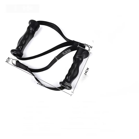 Ergonomic Triceps Rope Pull down Attachment Anti-Slippery Natural Rubber Grip Non-Slip Handle DIY Pulley Cable Attachment