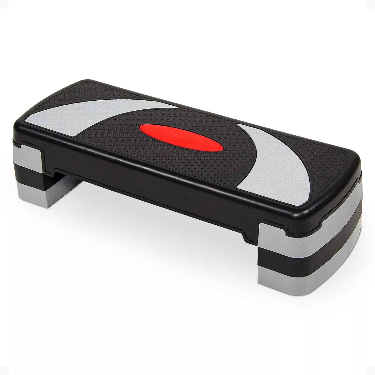 Balancefrom Fitness Lightweight Portable Adjustable Height Workout Aerobic Stepper Step Platform Trainer with Raisers