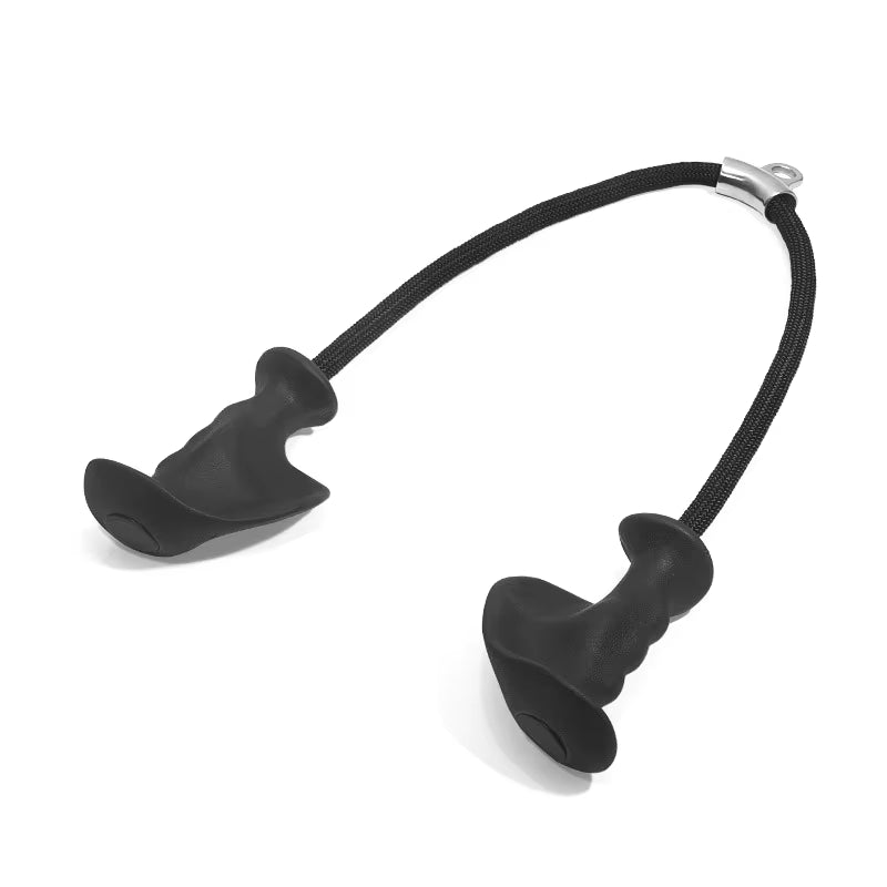 Fitness Grip Double Head Rope Pull down Handle Triceps Biceps Back Muscle Strength Training Gym Grips Work Weights Equipment