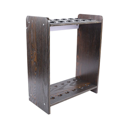 12 Pool Cue-Billiards Accessories Wood Rack Cue Organizer Stand Sticks Holder Pool Cue Rack Stick Holder for 12 Cues Holders Billiard Table Accessories Cue Ball Stick Holder Floor Stand
