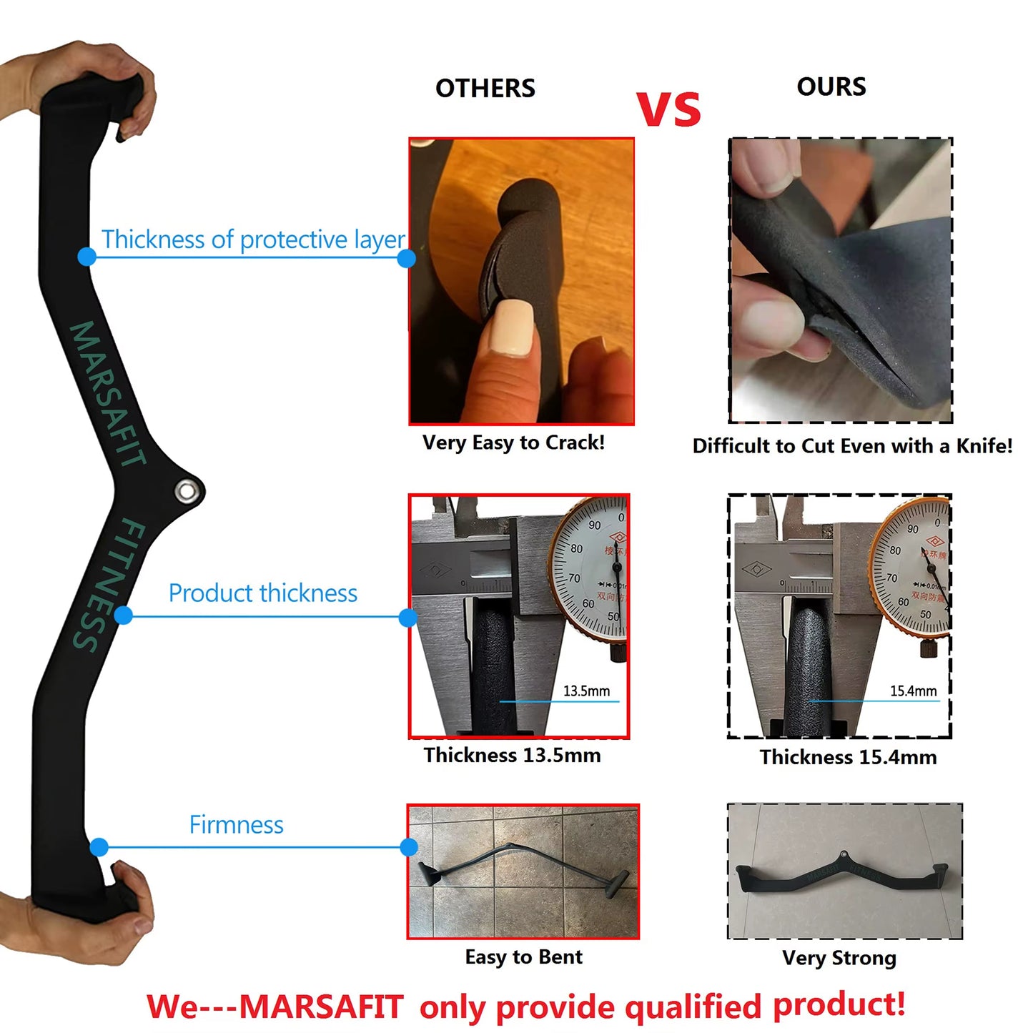 Home Gym Fitness Rowing T-Bar V-Bar Pulley Cable Machine Attachments Bicep Curl Tricep Lat Pulldown Bar Back Strength Training