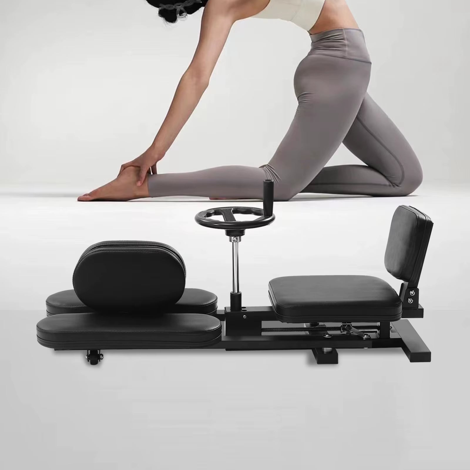 Leg Stretch Machine for Dancers, Heavy Duty Steel Frame Equipment Splits Machine for Home Gym Split Machine Training Fitness