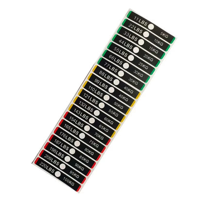 Weight Stickers Self Adhesive Weight Stack Labels Number Stickers Fitness Equipment Accessory for Gym Workout Training Accessory