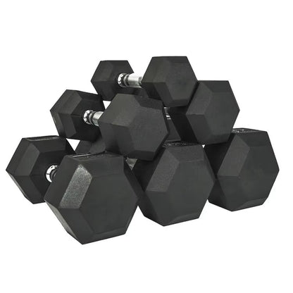 High Quality Hexagonal Rubber Coated 5Lb/2.5Kg Increasing Gym Fitness Equipment Dumbells Hex Dumbbell Set