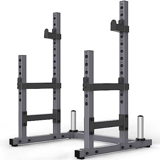 Squat Rack for Home Gym with Max Load 1800 Lbs for Bumpers and 600 Lbs for J Hooks