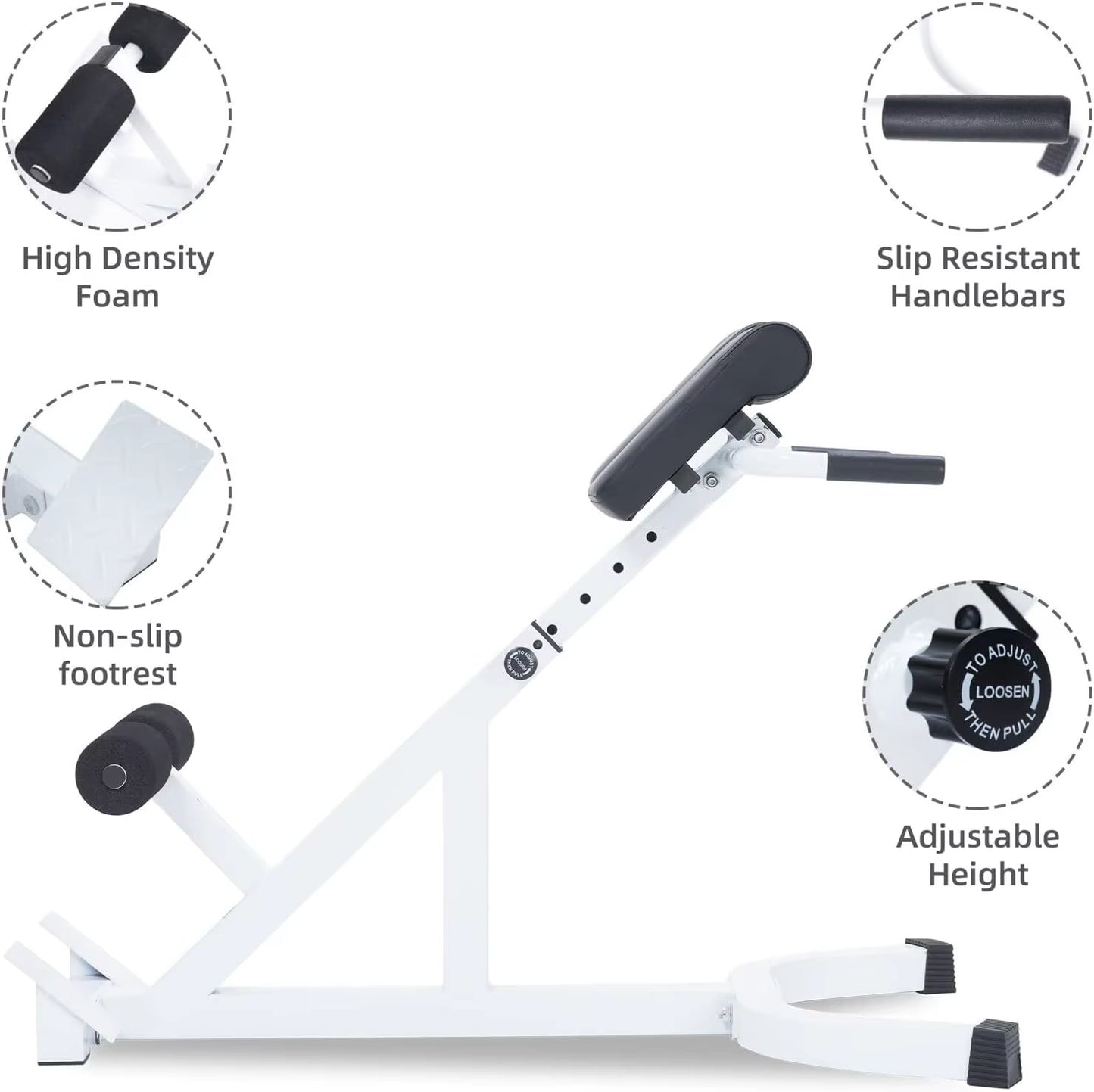 Adjustable Roman Chair Goat Waist Support Device Home Fitness Equipment Abdominal Back and Waist Multifunctional Training Machin