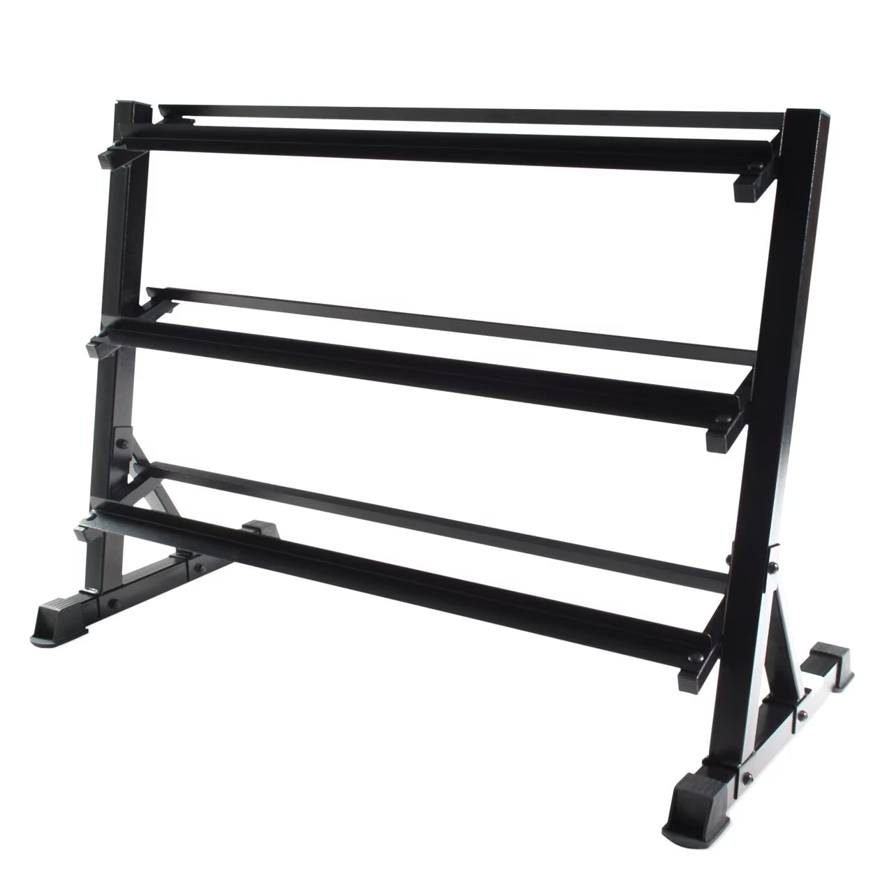 by CAP 51In. 3-Tiered Dumbbell Storage Rack, Black