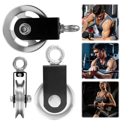 Fitness Cable Pulley Pulley Wheel Aluminum Alloy Weight Lifting Pulley Heavy Duty DIY Fitness Equipment for Home Gym Workout