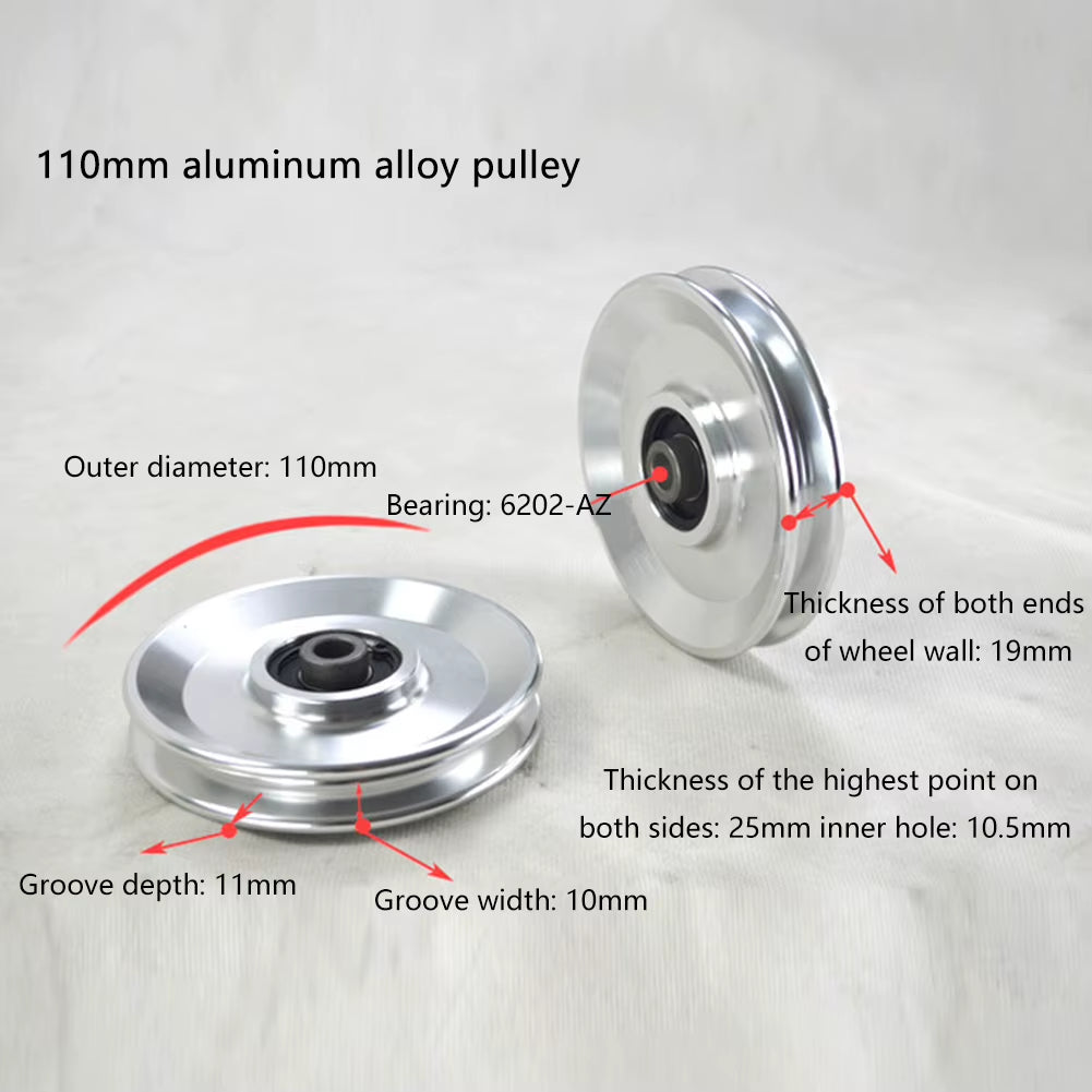 88/95/110/114Mm Gym Home Pulley Bearing Wheel Fitness Gym Equipment Replacement Parts Fitness Equipment Accessories