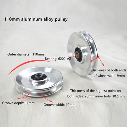 88/95/110/114Mm Gym Home Pulley Bearing Wheel Fitness Gym Equipment Replacement Parts Fitness Equipment Accessories