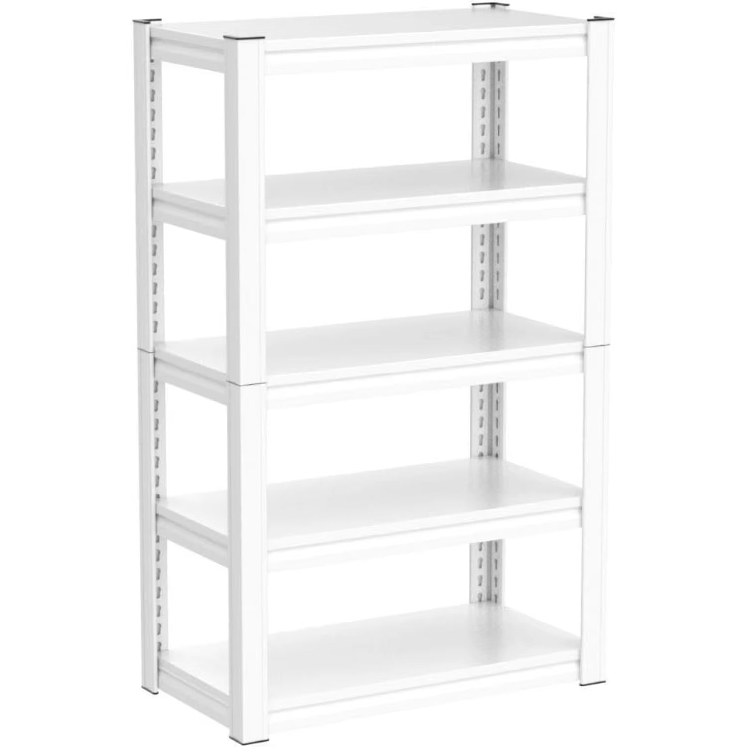 Garage Shelving Heavy Duty 2000LBS Storage Shelves Heavy Duty Shelving 5 Tier White Metal Shelves Pantry Shelf for Kitchen