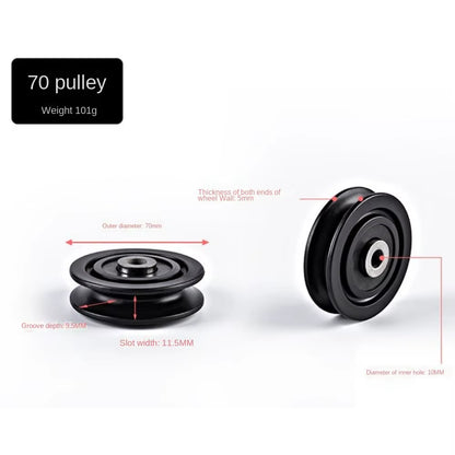 Nylon Bearing Pulley Wheel for Gym Fitness Equipment Cable Machine Part