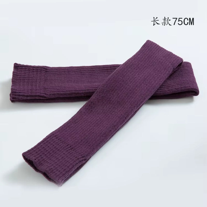 Adult Ballet Leg Warmers Teenager Yoga Knee Pad Latin Lengthen Girls Boot Socks Knitted Leg Warmers for Children 75CM