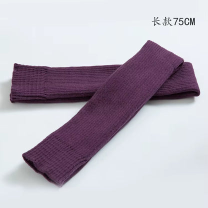 Adult Ballet Leg Warmers Teenager Yoga Knee Pad Latin Lengthen Girls Boot Socks Knitted Leg Warmers for Children 75CM