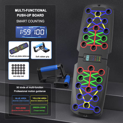 Foldable Push-Up Board 22 Modes at Home Push up Portable Abdominal Household Biceps Brachii Muscle Chest Training Equipment
