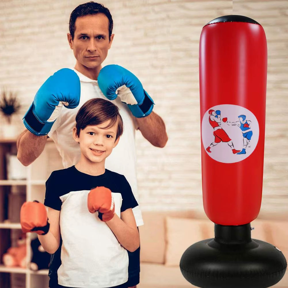 Home Boxing Punching Bag Sandbag Iatable Boxing Column Tumbler Sandbag Kick Martial Arts Training Equipment