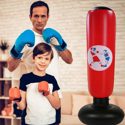 Home Boxing Punching Bag Sandbag Iatable Boxing Column Tumbler Sandbag Kick Martial Arts Training Equipment