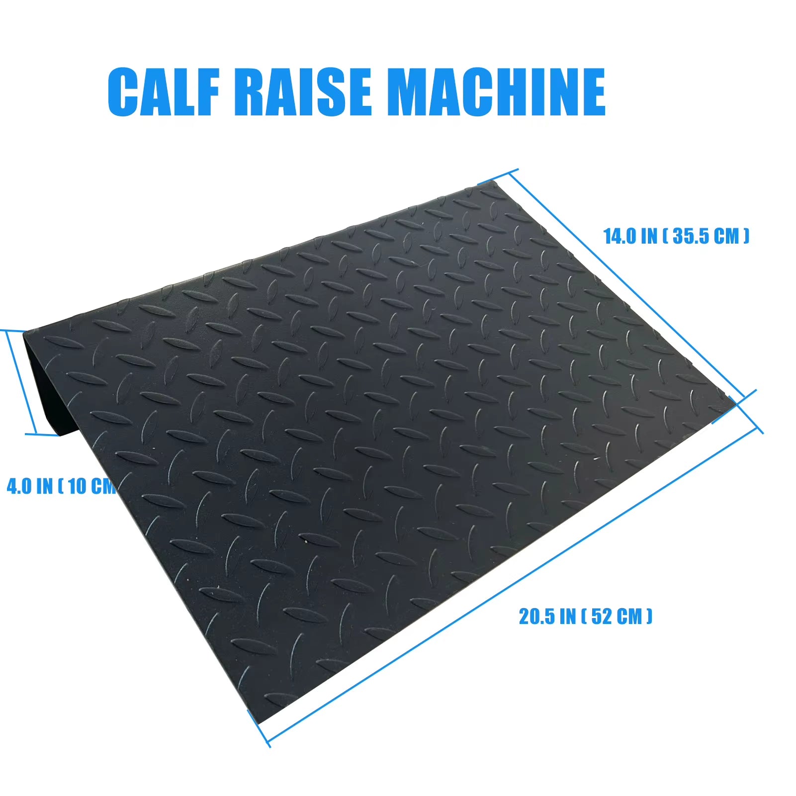 Heavy Duty Steel Extra Wide Slant Board Calf Raise Platform Non-Slip Squat Wedge Calf Stretcher for Fitness Squat and Weightling