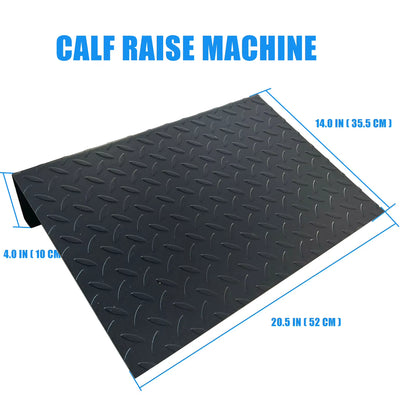 Heavy Duty Steel Extra Wide Slant Board Calf Raise Platform Non-Slip Squat Wedge Calf Stretcher for Fitness Squat and Weightling