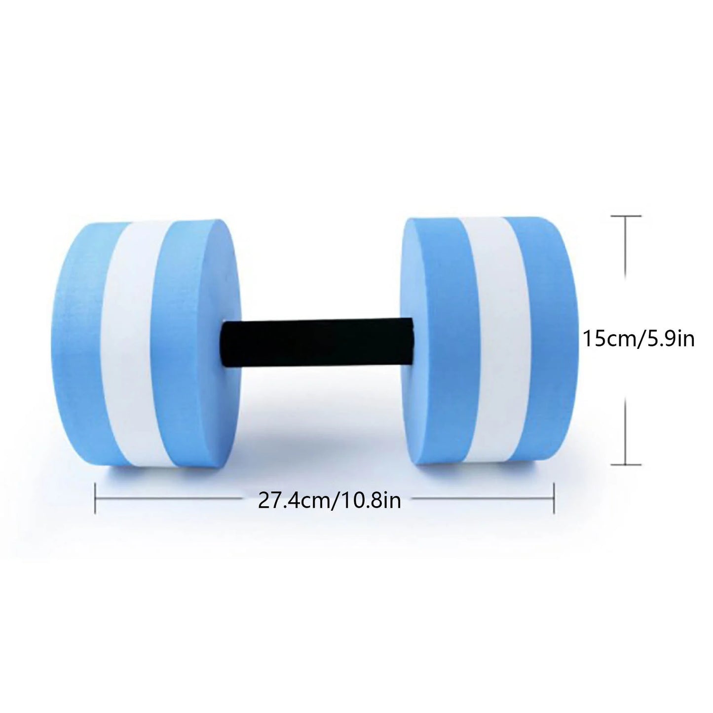 Dumbbell Set, Water Dumbells Pool Resistance, Water Fitness Equipment Foam Dumbbell, Water Aerobics Fitness Equipment for Weight Loss