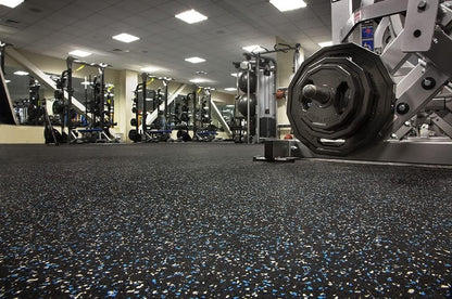 3/8In (9Mm) Thick 10% Grey 4' X 12' Heavy Duty Rubber Rolls, Protective Exercise Mats, Home Gym Rubber Flooring