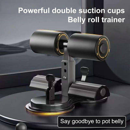 Sit-Up Assistant Bar with Resistance Band Abdominal Core Training Sit-Up Foot Holder with Dual Suction Cups Home Gym Exercise Equipment