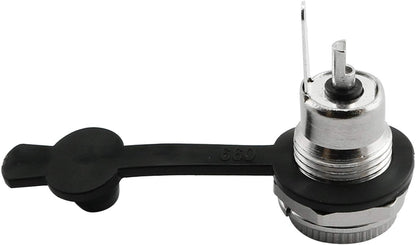 3PCS DC-099 DC Power Socket Connector with Waterproof Cover Cap,Threaded Female Panel Mounting Adapter Power Jack 5.5 X 2.5Mm