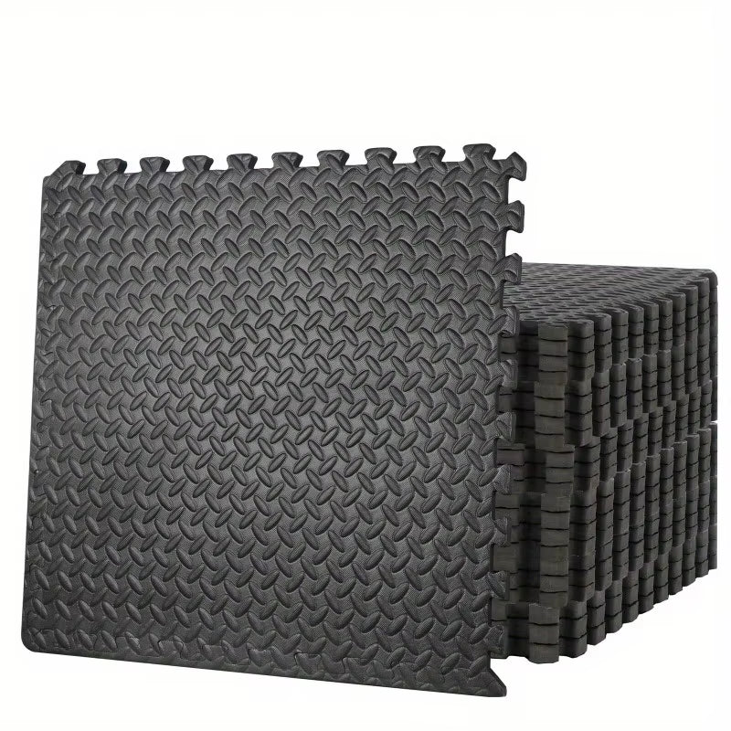 24 PCS Puzzle Exercise Mat Safe EVA Foam Interlock Protective Floor 96 Sq Ft GYM