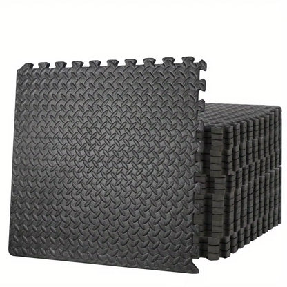 24 PCS Puzzle Exercise Mat Safe EVA Foam Interlock Protective Floor 96 Sq Ft GYM