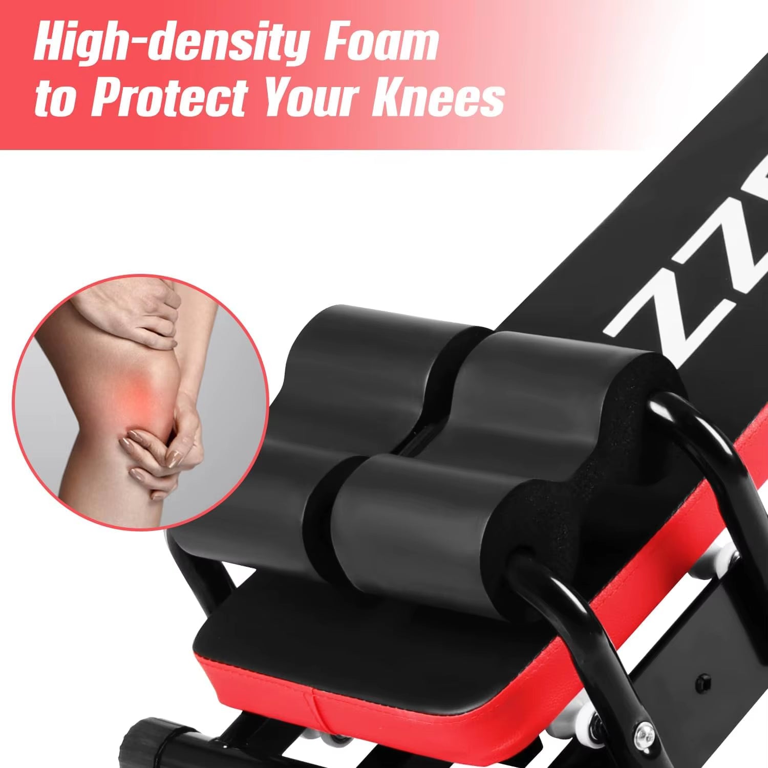 Adjustable Ab Exercise Bench, Abdominal Workout Machine Foldable Sit up Bench, Full Body Exercise Equipment with LCD Monitor