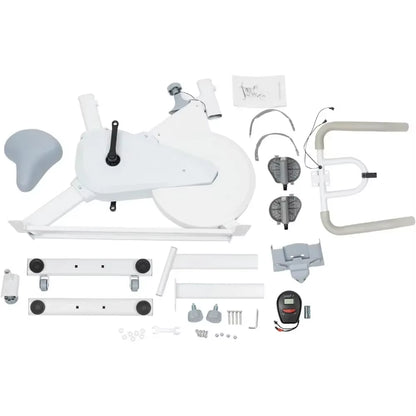 Indoor Cycling Stationary Workout Exercise Bike for Home Training with Monitor Phone&Tablet Holder Adjustable Resistance System